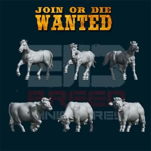 32mm wild west - 32mm, figures