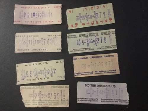 Old bus tickets united - tickets,