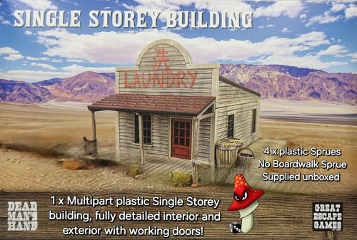 Single storey building - building, sprue